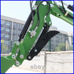 Mini Excavator 1 Ton B&S EPA Gasoline Engine 13.5HP Hydraulic Thumb Clamp USA