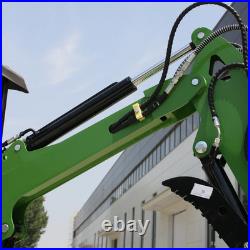 Mini Excavator 1 Ton B&S EPA Gasoline Engine 13.5HP Hydraulic Thumb Clamp USA