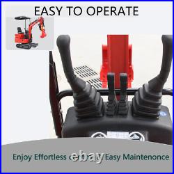 Mini Excavator 1 Ton Digger 11.5hp Diesel Tracked Crawler Kubota EPA Engine USA