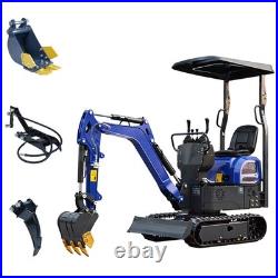 Mini Excavator 1 Ton Digger 12hp Gas Tracked Crawler RATO EPA Engine Thumb clip