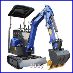 Mini Excavator 1 Ton Digger 12hp Gas Tracked Crawler RATO EPA Engine Thumb clip