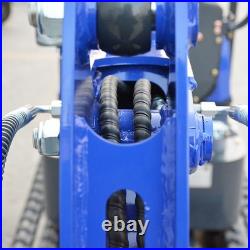 Mini Excavator 1 Ton Digger 12hp Gas Tracked Crawler RATO EPA Engine Thumb clip