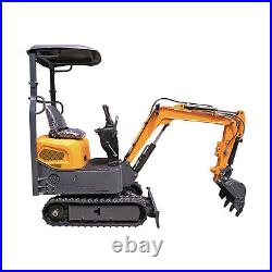 Mini Excavator 1 Ton Digger 13.5HP Gas Tracked Crawler B&S EPA Engine IN stock