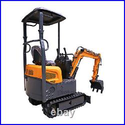 Mini Excavator 1 Ton Digger 13.5HP Gas Tracked Crawler B&S EPA Engine IN stock