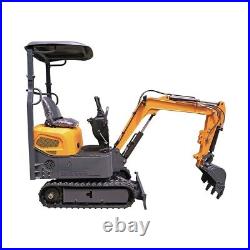 Mini Excavator 1 Ton Digger 13.5hp Tracked Crawler B&S Gas EPA Engine FREE SHIP