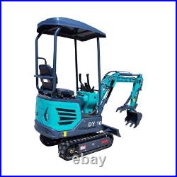 Mini Excavator 1 Ton Digger Engine Tracked Crawler Hydraulic B&S Gas