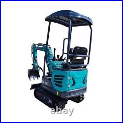 Mini Excavator 1 Ton Digger Engine Tracked Crawler Hydraulic B&S Gas