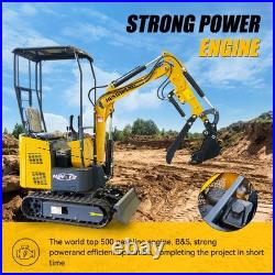 Mini Excavator 1 Ton Digger For Farm 13.5hp Gas Tracked Crawler B&S EPA Engine Mini Excavator 1 Ton Digger For Farm 13.5hp Gas Tracked Crawler B&S EPA Engine