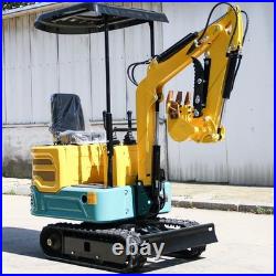 Mini Excavator 1 Ton Tracked Digger 13.5HP EPA Gas Engine Pick Up IL VA