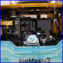 Mini Excavator 1 Ton Tracked Digger 13.5HP EPA Gas Engine Pick Up IL VA