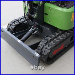 Mini Excavator 1 Ton with Hydraulic Thumb, 3 Attachments, 13.5HP Free Shipping