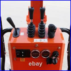 Mini Excavator 1-ton 13.5hp Gas Tracked Crawler B&S Engine, wooden crate packagi
