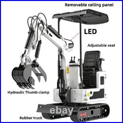 Mini Excavator 2200lbs Tracked Diggers 13.5HP B&S Gas Engine EPA Free Ship USA