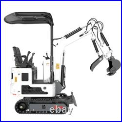 Mini Excavator 2200lbs Tracked Diggers 13.5HP B&S Gas Engine EPA Free Ship USA