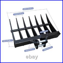 Mini Excavator + 600mm Rake Hydraulic Diggers with Kubota Engine USA Warehouse