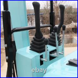 Mini Excavator + 600mm Rake Hydraulic Diggers with Kubota Engine USA Warehouse