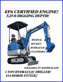 Mini Excavator B&S EPA Gas Engine 13.4 horsepower NEW FAST FREE SHIP Austin, TX