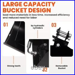 Mini Excavator Bucket Attachments Excavator Bucket for Plain, Mud, Grapple, Narrow