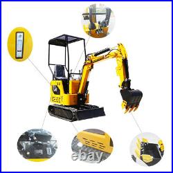 Mini Excavator FREE SHIPPING Chassis Extension And Boom Side Swing EPA 13.5hp