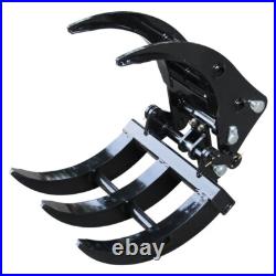 Mini Excavator Grab Bucket Attachment for 0.8-1.5T Excavator Free Shipping NEW