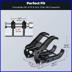 Mini Excavator Grabber Attachments Wood Grabber for 1 ton -1.5 ton Small Digger