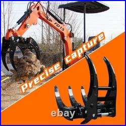 Mini Excavator Grabber Attachments for Mini Digger Wood grab, 25mm pin diamete Mini Excavator Grabber Attachments for Mini Digger Wood grab, 25mm pin diamete