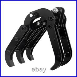 Mini Excavator Grabber, Wood Grabber Grapple for Moving Logs