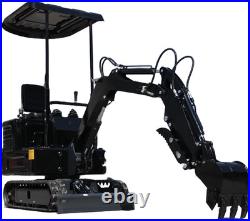 Mini Excavator Hydraulic 1Ton 13.5HP Tracked Crawler Small Digger USA Stock New