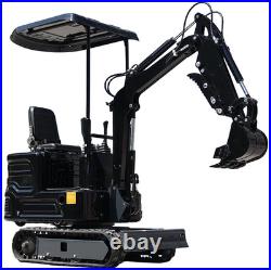 Mini Excavator Hydraulic 1Ton 13.5HP Tracked Crawler Small Digger USA Stock New