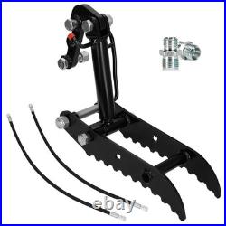 Mini Excavator Hydraulic Thumb 3-Hole L-Shaped Bracket 800kg-2500kg