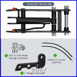 Mini Excavator Hydraulic Thumb 3-Hole L-Shaped Bracket 800kg-2500kg