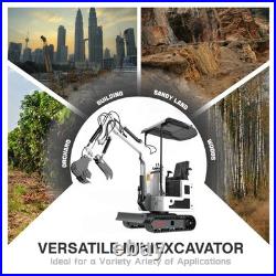 Mini Excavator Hydraulic Thumb Clip 13.5HP Skid Steer Loader B&S Engine US