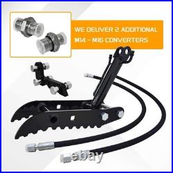 Mini Excavator Hydraulic Thumb Grab 3-Hole For 0.8-2 Ton Heavy Duty Clamp