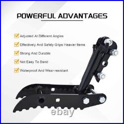 Mini Excavator Hydraulic Thumb Grab 3-Hole For 0.8-2 Ton Heavy Duty Clamp