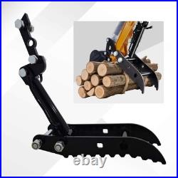Mini Excavator Hydraulic Thumb Grab 3-Hole For 0.8-2 Ton Heavy Duty Clamp