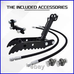 Mini Excavator Hydraulic Thumb Grab 3-Hole For 0.8-2 Ton Heavy Duty Clamp