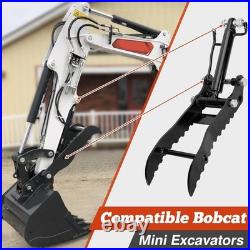 Mini Excavator Hydraulic Thumb for Bobcat 3 Ton Heavy Duty with Hose Kit