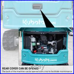 Mini Excavator Kubota Diesel 4000lb USA Stock Farm 2025 Crawler Digger Hydraulic Mini Excavator Kubota Diesel 4000lb USA Stock Farm 2025 Crawler Digger Hydraulic