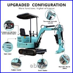 Mini Excavator, Kubota Diesel Engine, 11.23HP Detachable Roof, Free Delivery