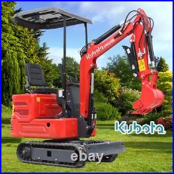 Mini Excavator Kubota Engine 1Ton Digger Diesel 11.5 HP Hydraulic Crawler USA Sa Mini Excavator Kubota Engine 1Ton Digger Diesel 11.5 HP Hydraulic Crawler USA Sa