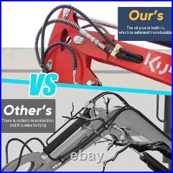 Mini Excavator Kubota Engine 1Ton Digger Diesel 11.5 HP Hydraulic Crawler USA Sa Mini Excavator Kubota Engine 1Ton Digger Diesel 11.5 HP Hydraulic Crawler USA Sa