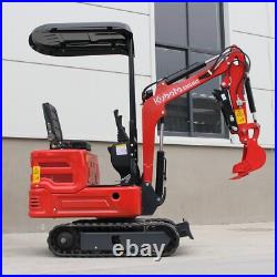 Mini Excavator Kubota Engine 1Ton Digger Diesel 11.5 HP Hydraulic Crawler USA Sa Mini Excavator Kubota Engine 1Ton Digger Diesel 11.5 HP Hydraulic Crawler USA Sa