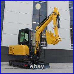 Mini Excavator Kubota Engine 25HP 3.5 ton Digger, Engine V1505, cab, Free shipping