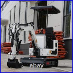 Mini Excavator Pilot System B&S Engine with Excavator Flail Mower Free Shipping