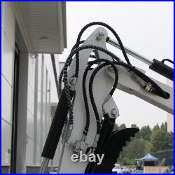 Mini Excavator Pilot System B&S Engine with Flail Mower Attachment Free Shipping