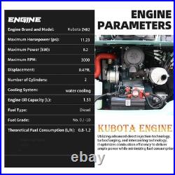Mini Excavator Pilot System KUBOTA Engine 1.4Ton Digger with 6 Attachment Ripper