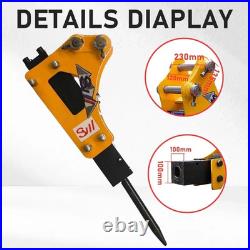 Mini Excavator Pilot System KUBOTA Engine 1.4Ton Digger with 6 Attachment Ripper