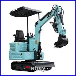 Mini Excavator Pilot System KUBOTA Engine 1.4Ton Digger with 6 Attachment Ripper