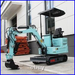 Mini Excavator Pilot System KUBOTA Engine 1.4Ton Digger with 6 Attachment Ripper