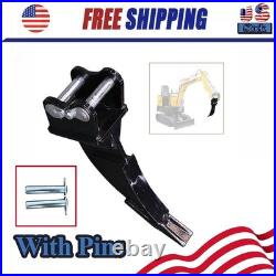 Mini Excavator + Ripper Attachment 1Ton Hydraulic Thumb Crawler Gasoline 13.5HP